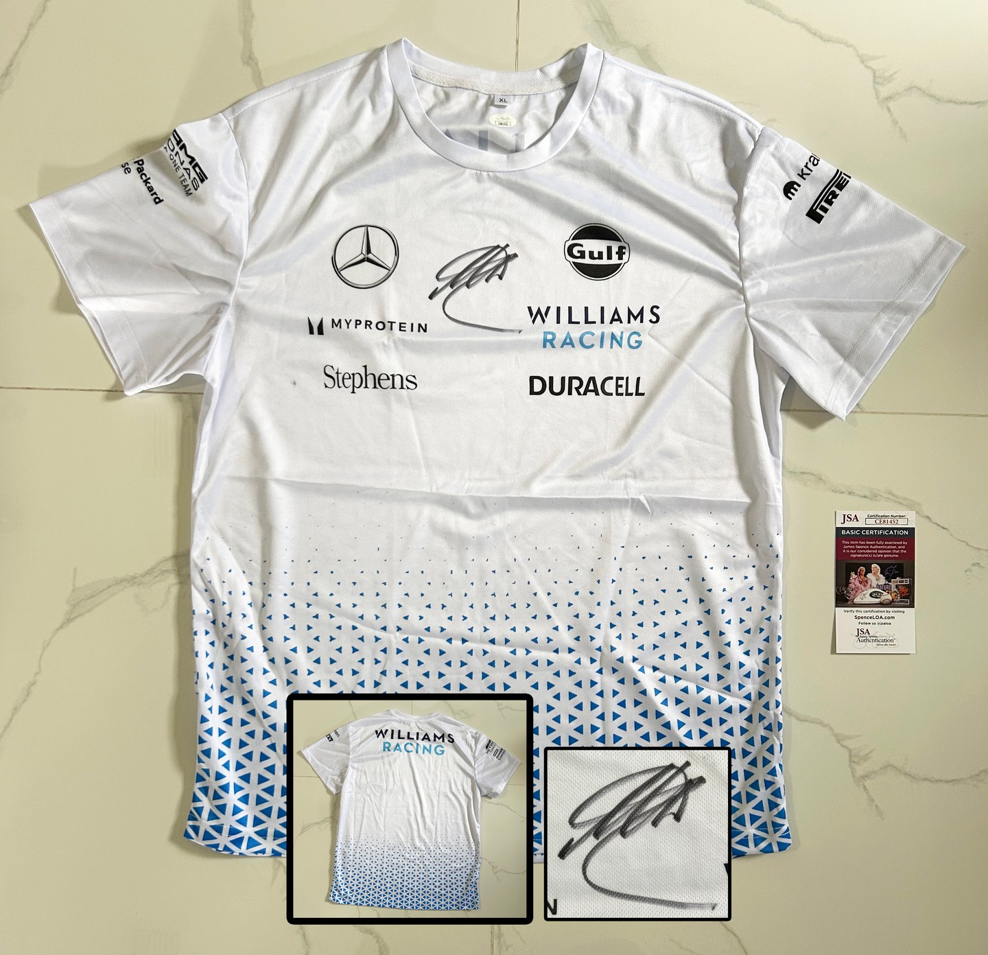 Alex Albon Signed Shirt Williams Racing Formula 1 F1 JSA 3