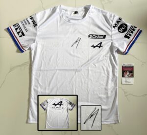 Pierre Gasly Signed Shirt Alpine Formula 1 F1 JSA