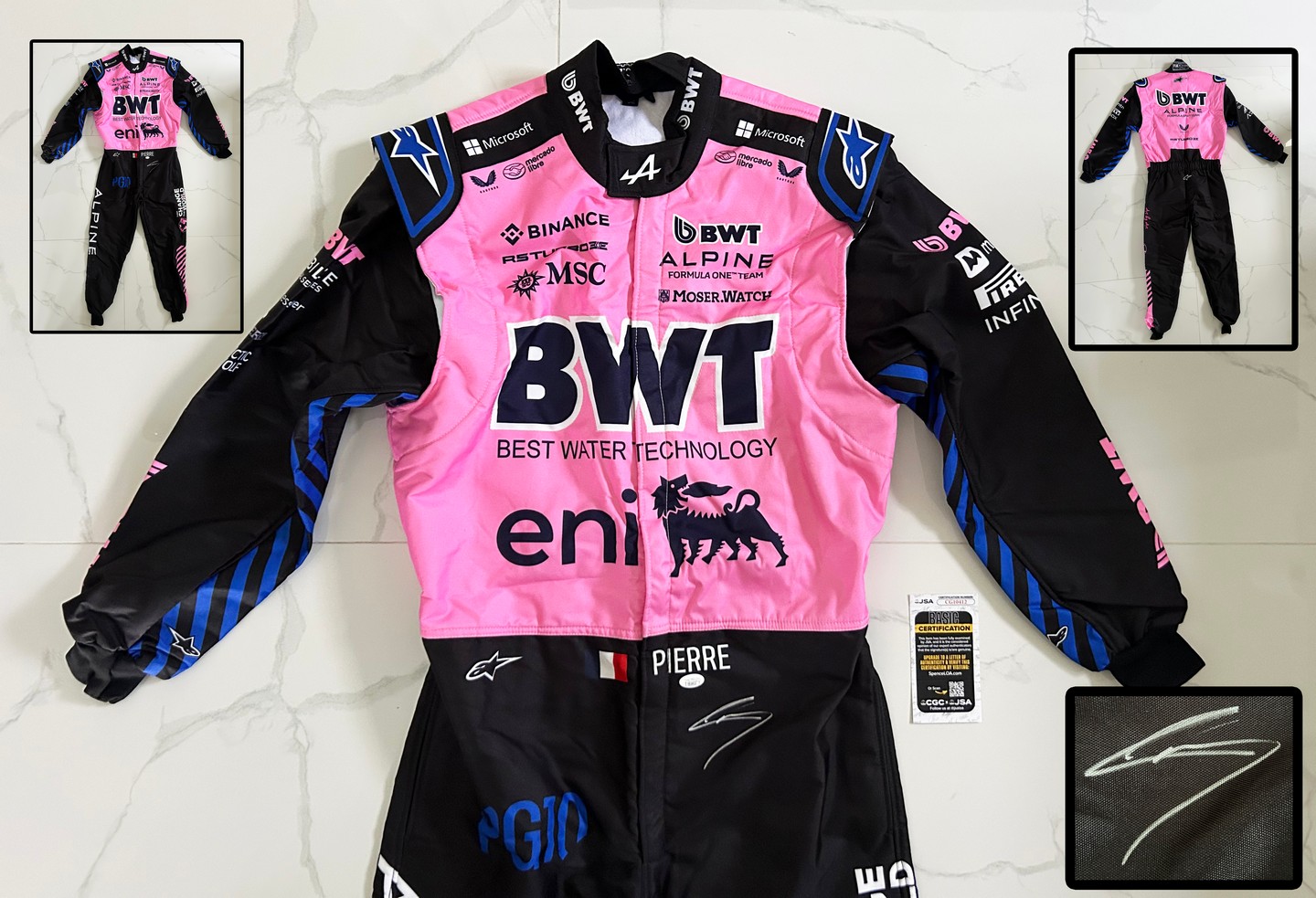 Pierre Gasly Signed Race Suit 2025 Season Alpine Formula 1 F1 JSA