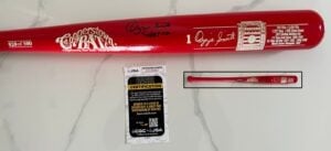Ozzie Smith Signed Bat Hall Of Fame Induction 20 of 500 St. Louis Cardinals JSA