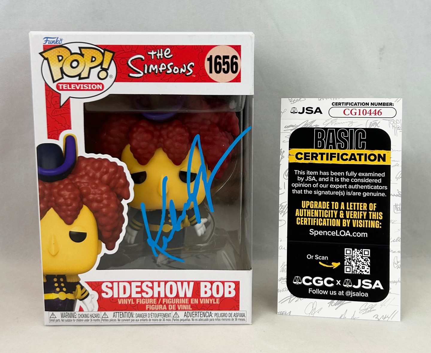 Kelsey Grammer Signed Funko Pop Simpsons Sideshow Bob #1656 JSA