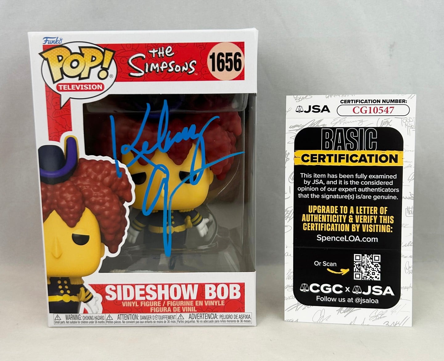 Kelsey Grammer Signed Funko Pop Simpsons Sideshow Bob #1656 JSA 3