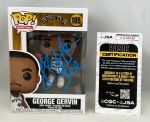 George Gervin Signed Funko Pop San Antonio Spurs #105 JSA