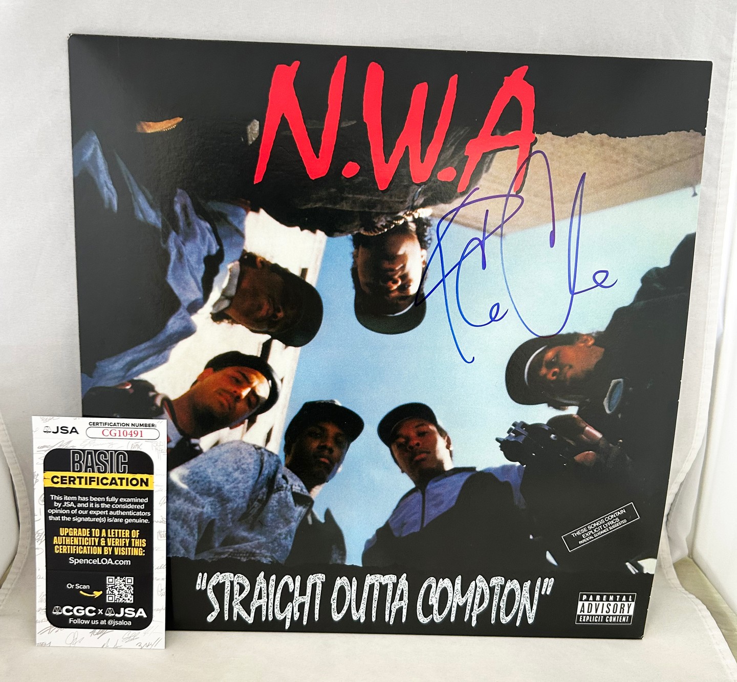 Ice Cube Signed Vinyl LP Album JSA