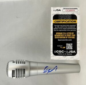 Geri Halliwell Signed Microphone Ginger Spice Girls JSA 1