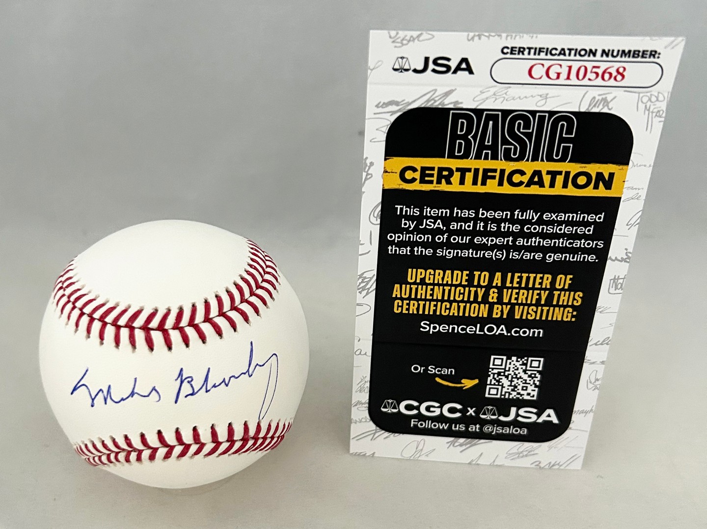 Michael Bloomberg Signed Baseball JSA
