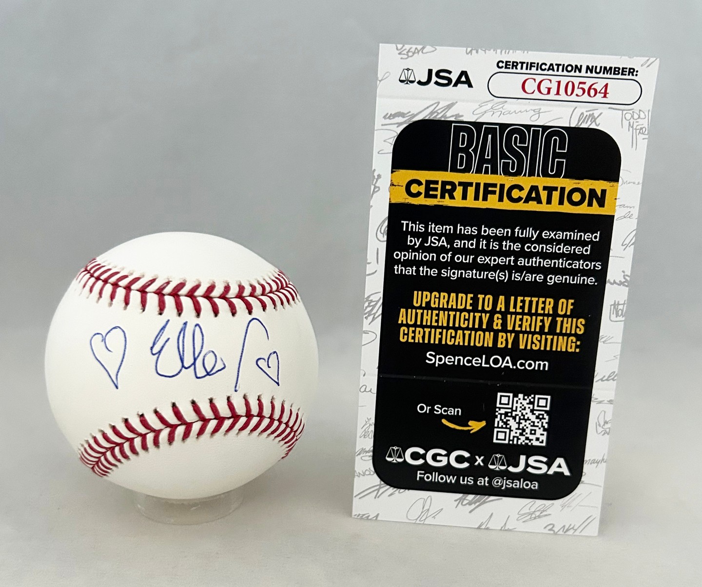 Elle Macpherson Signed Baseball Super Model JSA