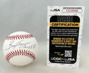 Billy Wagner Signed Authentic MLB Baseball Houston Astros JSA