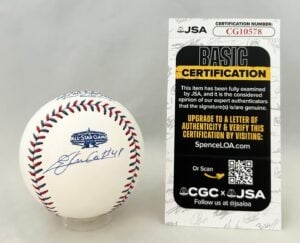 Emmanuel Clase Signed 2022 All Star Baseball Cleveland Guardians JSA