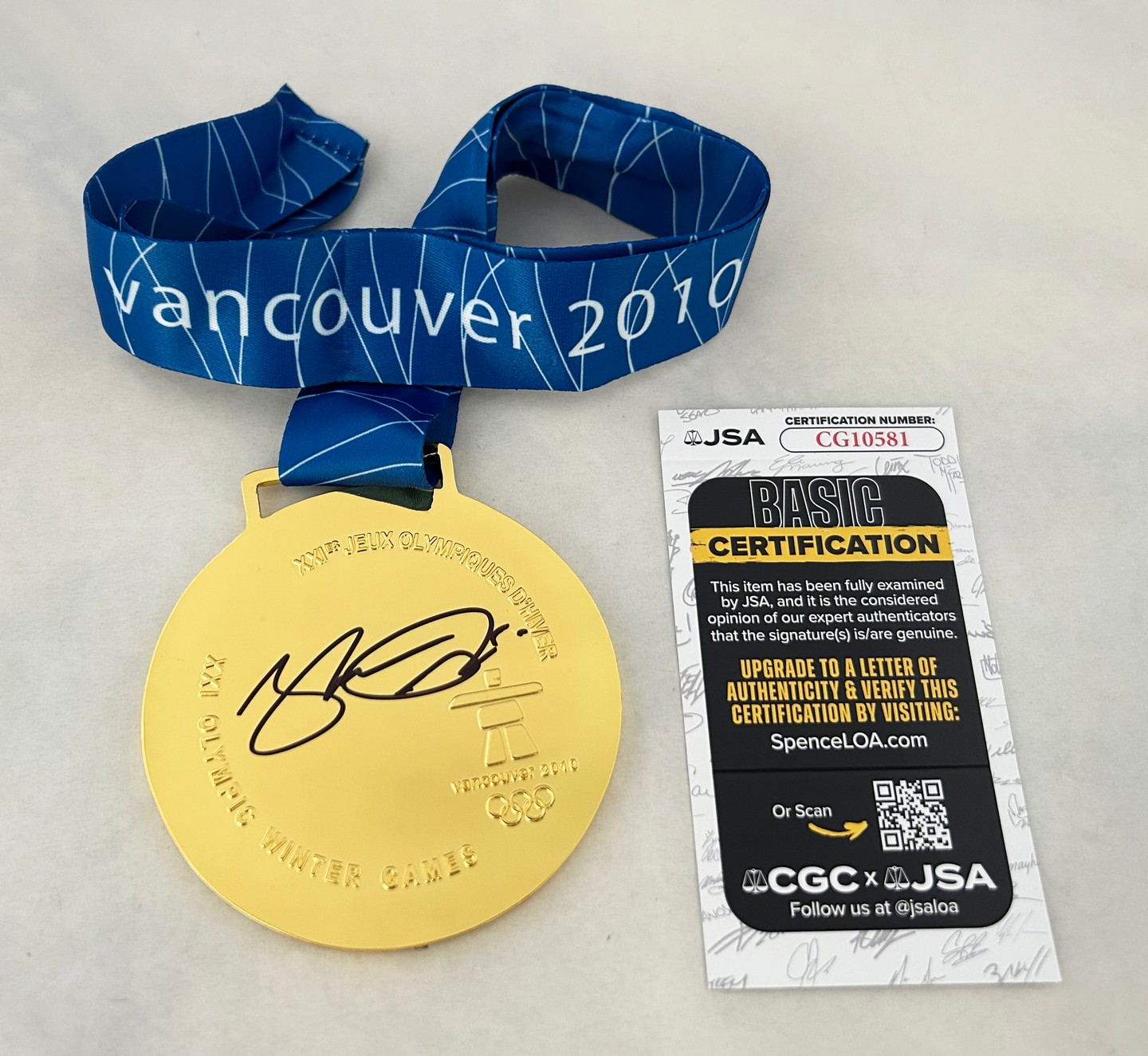Shaun White Signed Gold Medal Vancouver 2010 Olympics JSA