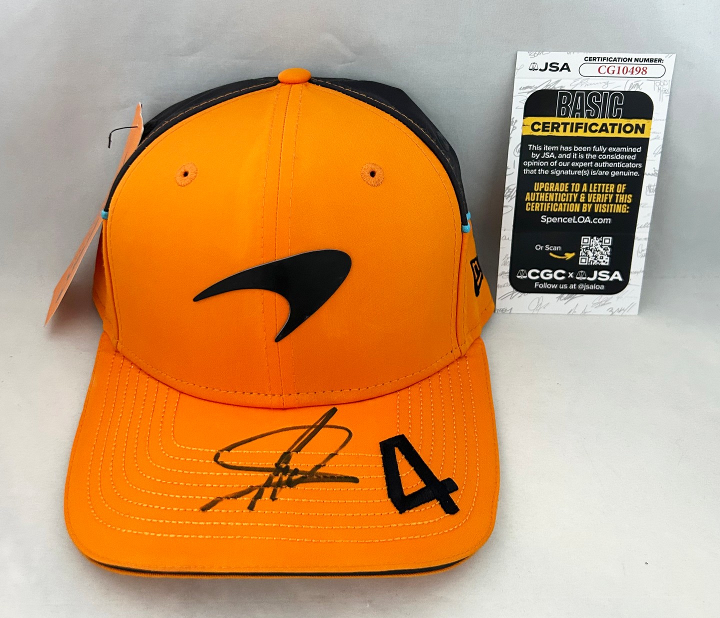 Lando Norris Signed Hat McLaren F1 Formula 1 JSA 2