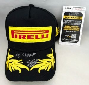Gabriel Bortoleto Signed Hat Stake Pirelli F1 Formula 1 JSA