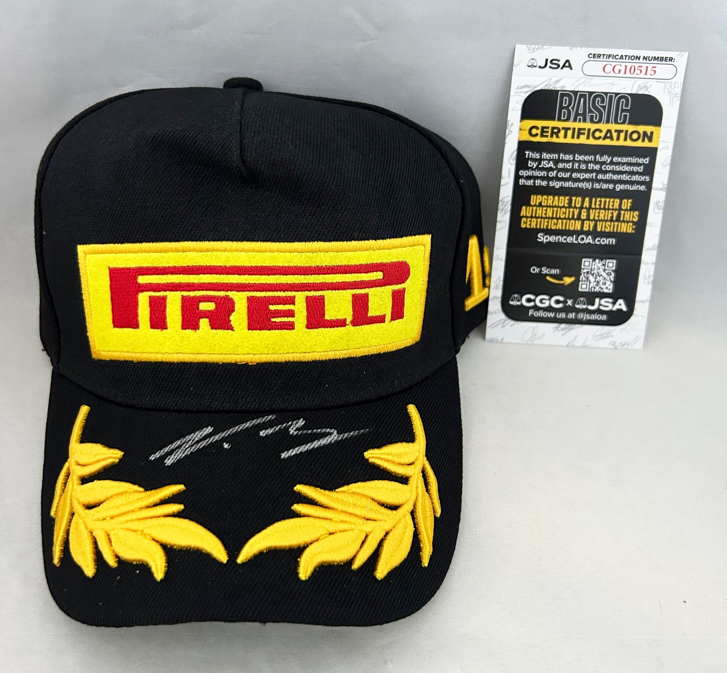 Valtteri Bottas Signed Hat Mercedes Pirelli F1 Formula 1 JSA 1