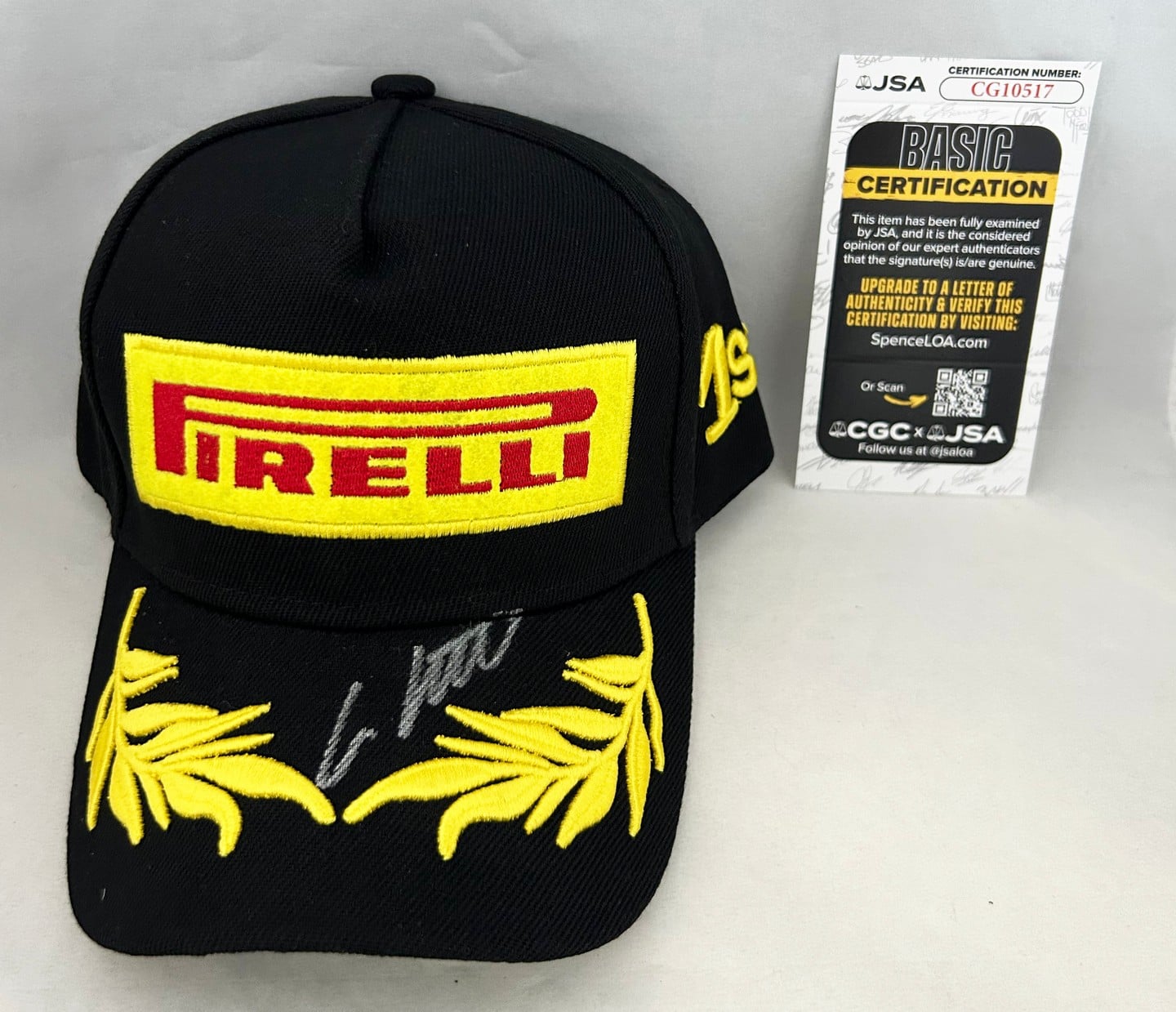 Guenther Steiner Signed Hat Haas Pirelli F1 Formula 1 JSA