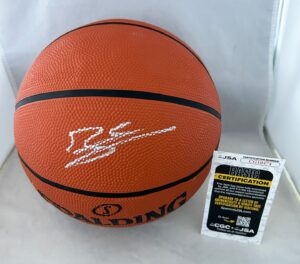 Zaccharie Risacher Signed Basketball Atlanta Hawks JSA