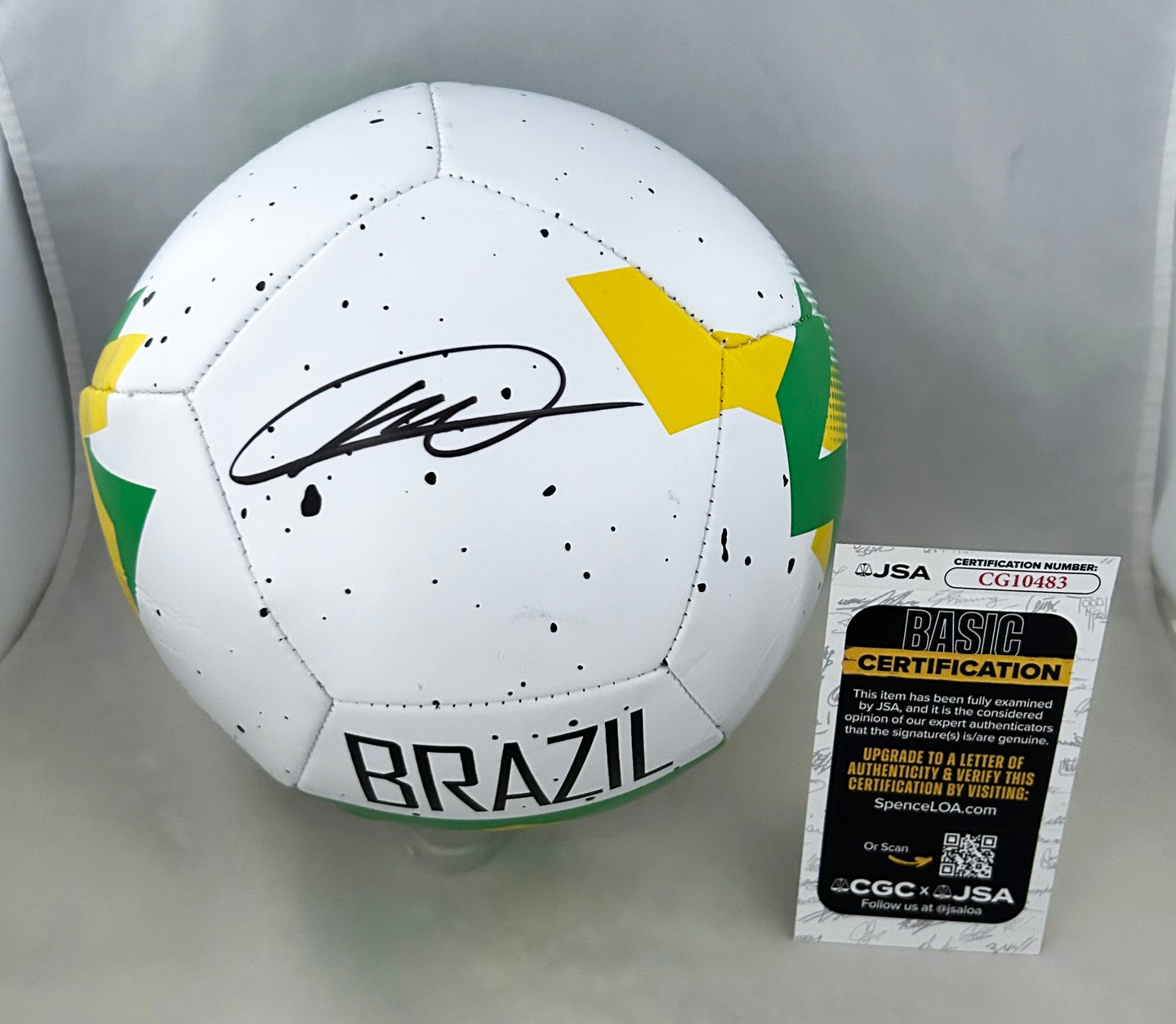 Kaka Signed Soccer Ball Brazil Brasil JSA