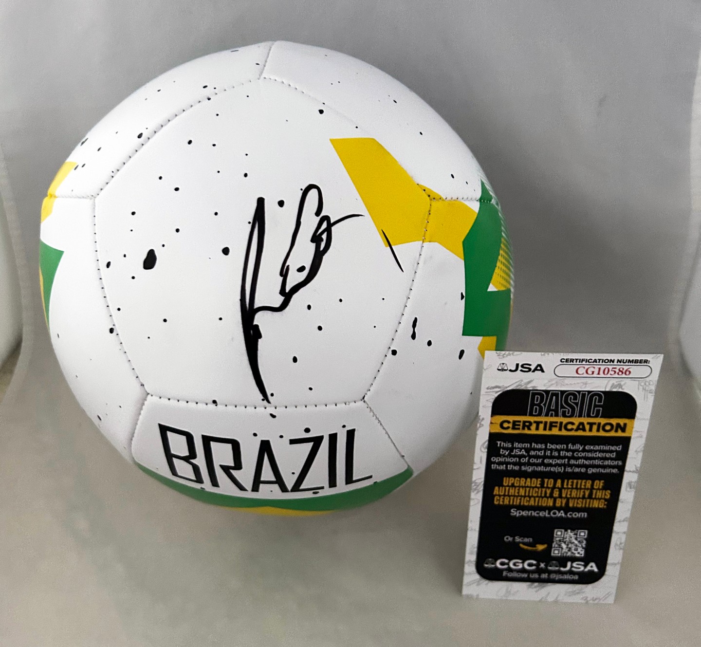 Rodrygo Signed Soccer Ball Brazil Brasil JSA 2