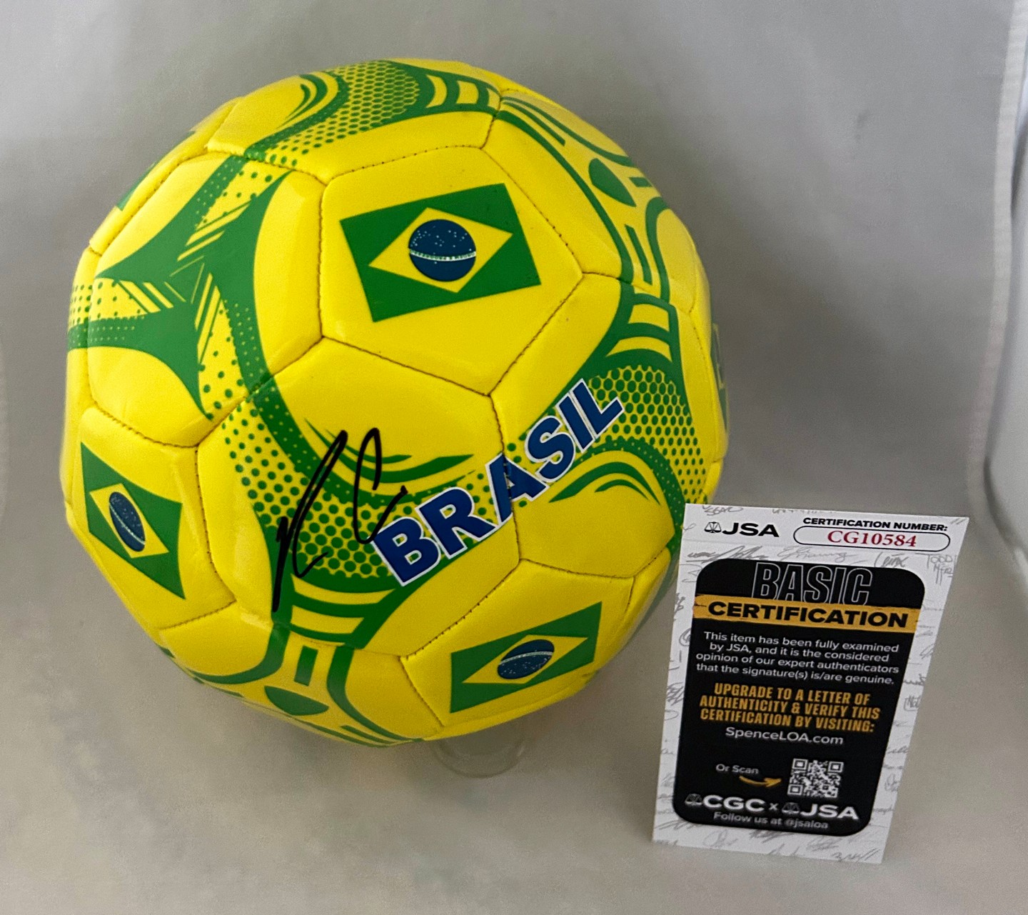 Rodrygo Signed Soccer Ball Brazil Brasil JSA 3