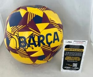 Gerard Pique Soccer Ball Barcelona FC Barca JSA 1