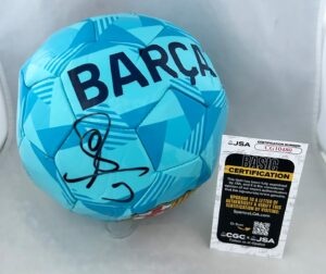 Gerard Pique Soccer Ball Barcelona FC Barca JSA 2