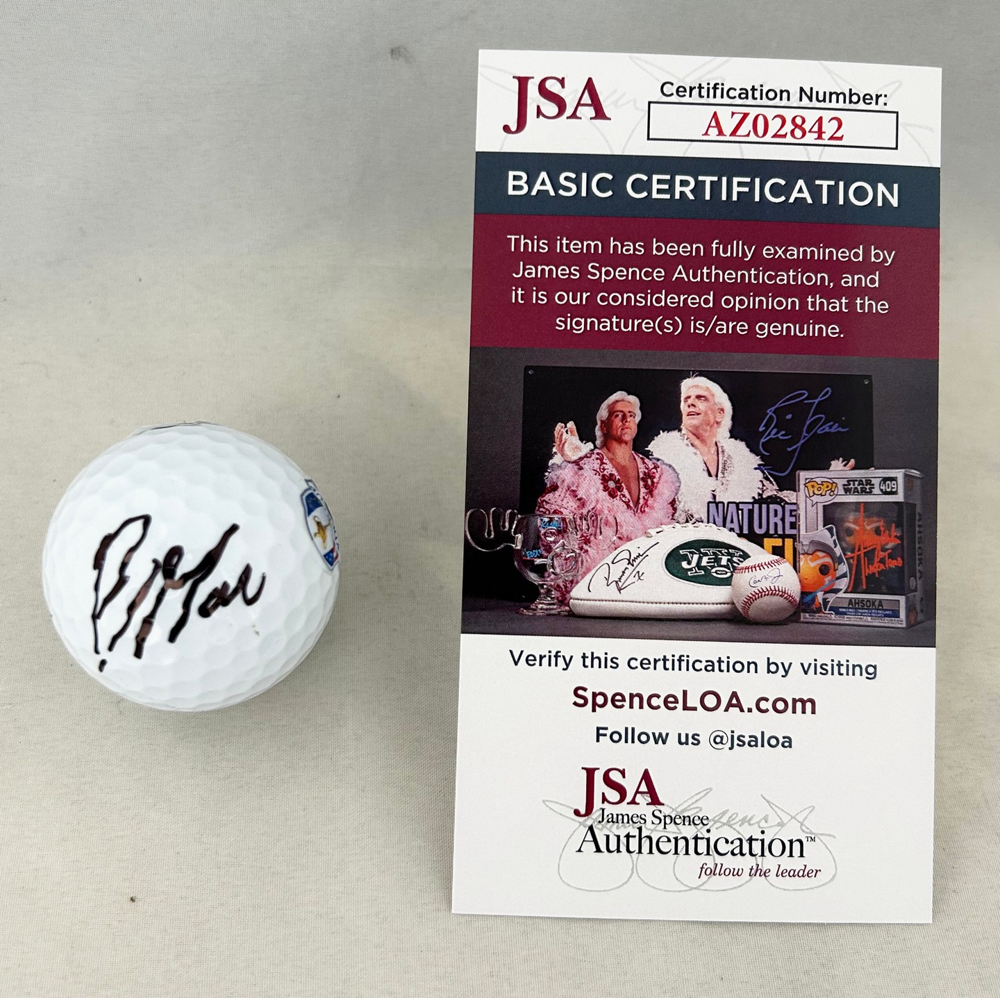 Robert MacIntyre Signed 2025 Ryder Cup Golf Ball JSA 1