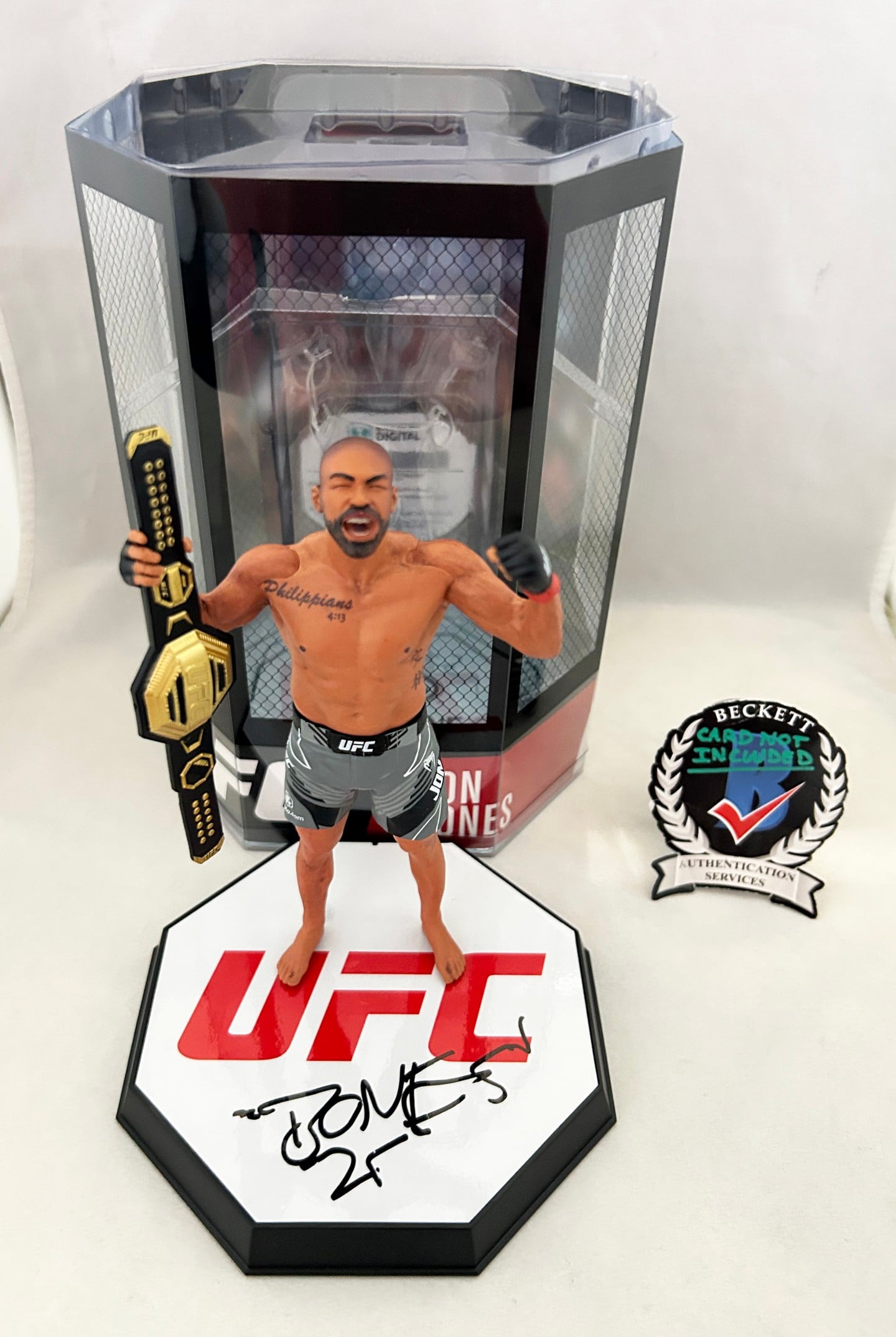 Jon Bones Jones Signed Action Figure McFarlane Series 2 UFC MMA Beckett BAS