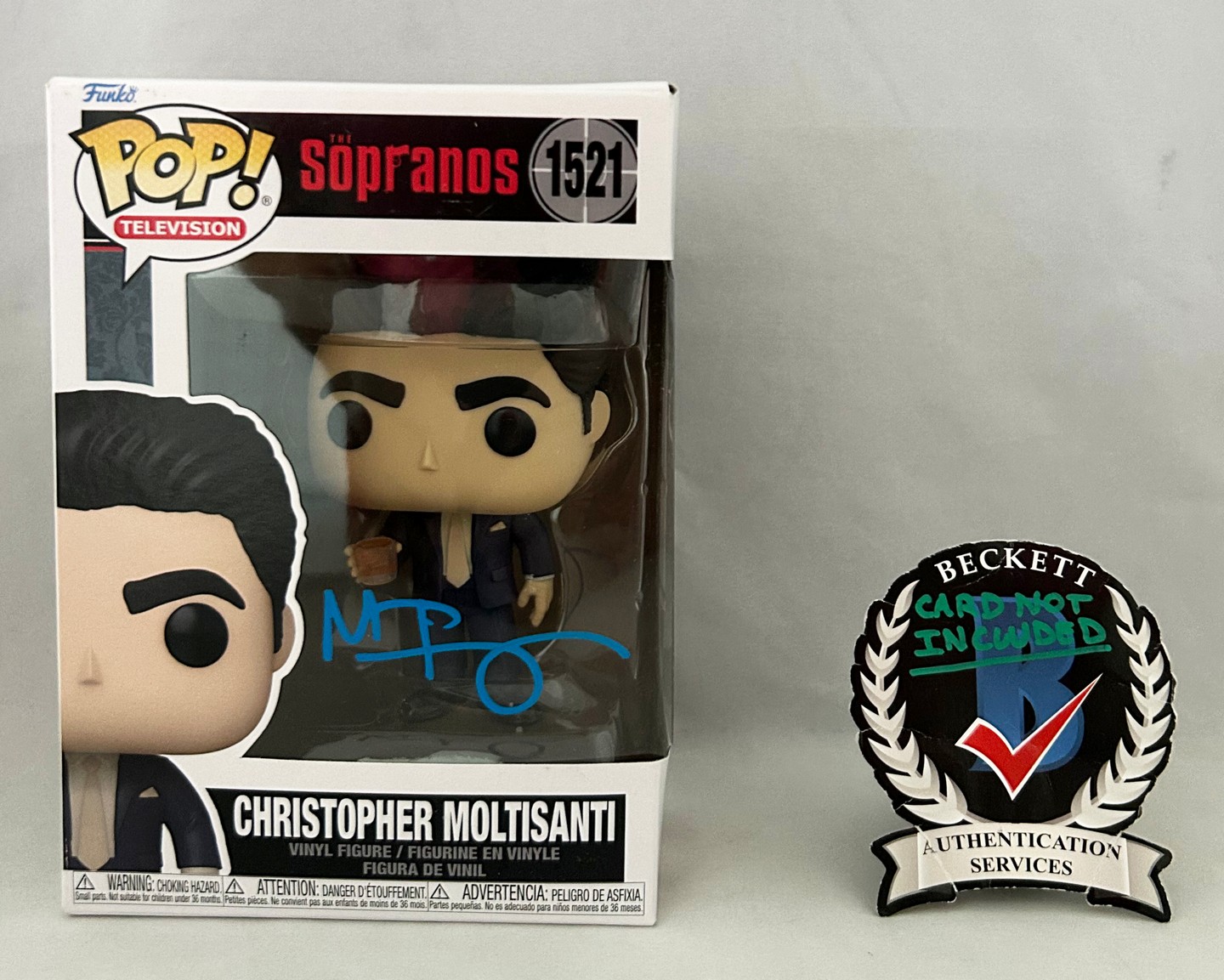 Michael Imperioli Signed Funko The Sopranos Chrstopher Moltisanti Beckett BAS 1
