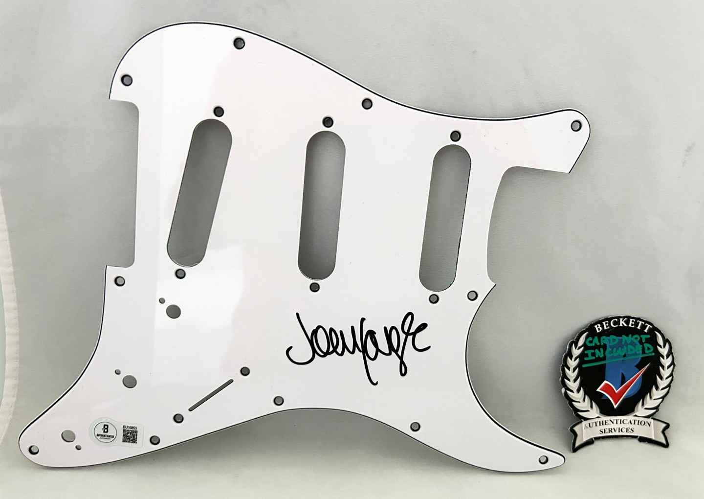 John Lodge Signed Electric Pickguard The Moody Blues Beckett BAS