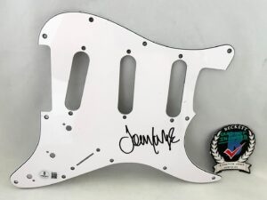 John Lodge Signed Electric Pickguard The Moody Blues Beckett BAS 1