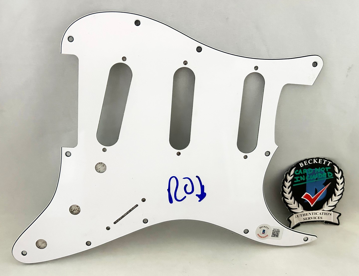Robert Smith Signed Electric Pickguard The Cure Beckett BAS