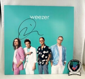 Rivers Cuomo Signed Vinyl LP Album Teal Beckett BAS