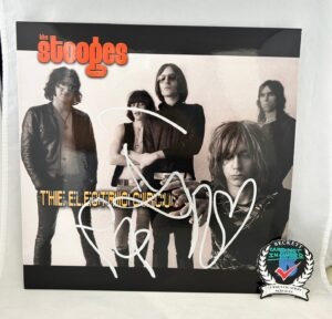 Iggy Pop Signed Vinyl LP Album The Stooges The Electric Circuit Beckett BAS