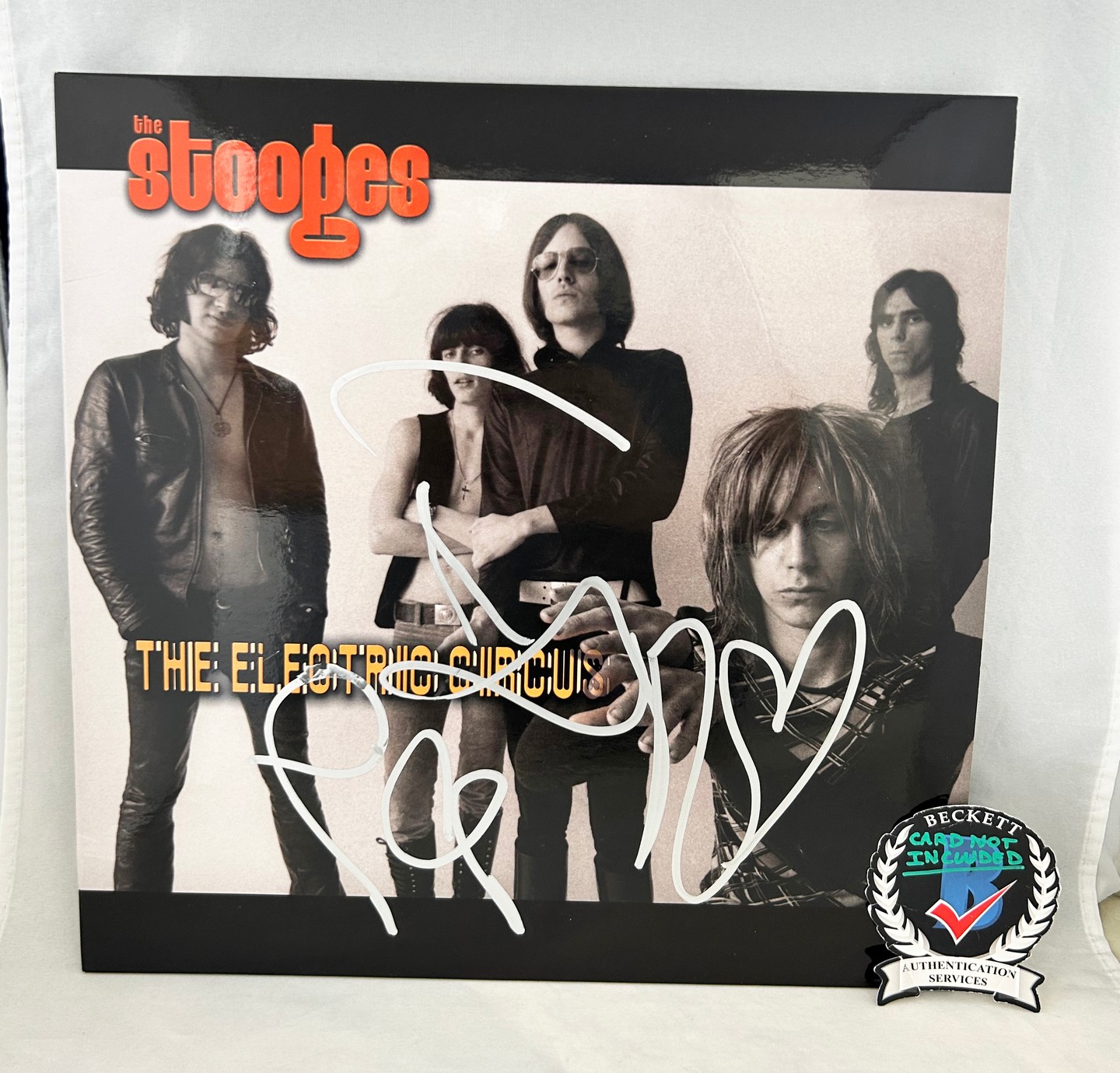 Iggy Pop Signed Vinyl LP Album The Stooges The Electric Circuit Beckett BAS
