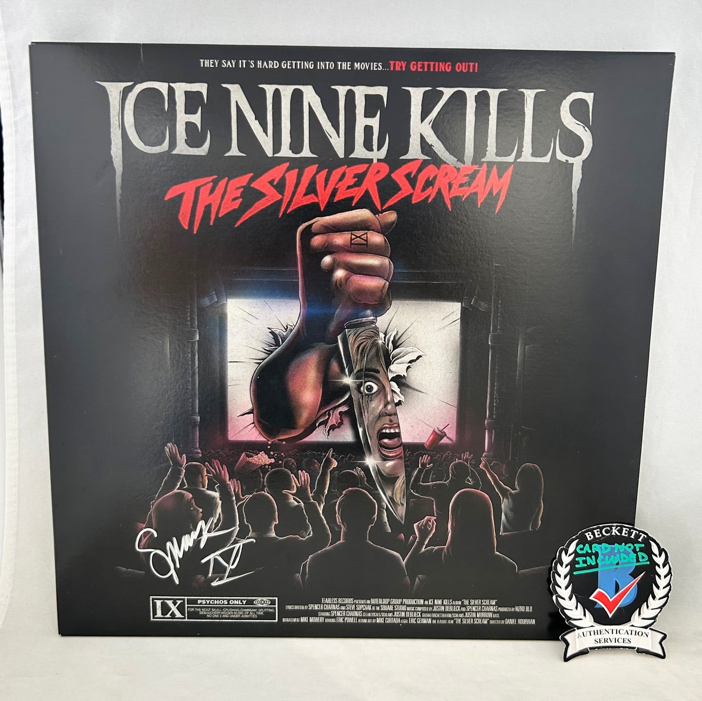 Spencer Charnas Signed Vinyl LP Album Ice Nine Kills The Silver Scream Beckett BAS