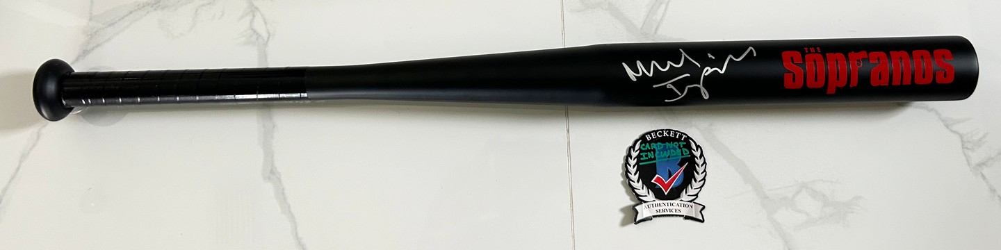 Michael Imperioli Signed Bat The Sopranos Beckett BAS 5