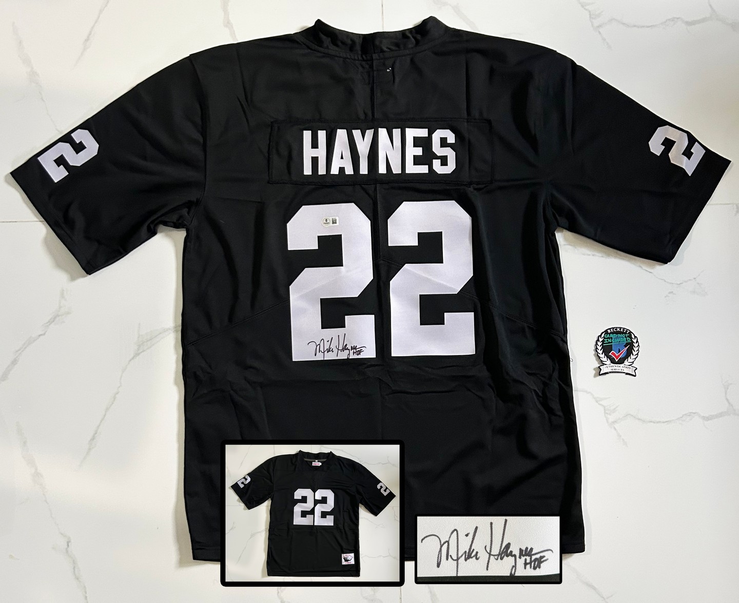 Mike Haynes Signed Jersey Oakland Raiders Beckett BAS