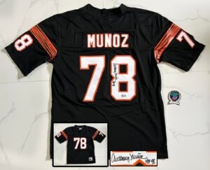 Anthony Munoz Signed Jersey Cincinnati Bengals Beckett BAS 1
