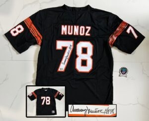 Anthony Munoz Signed Jersey Cincinnati Bengals Beckett BAS 2