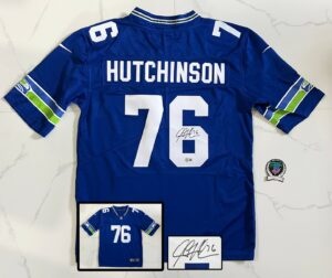 Steve Hutchinson Signed Jersey Seattle Seahawks Beckett BAS