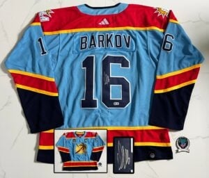 Aleksander Barkov Signed Jersey Florida Panthers Beckett BAS