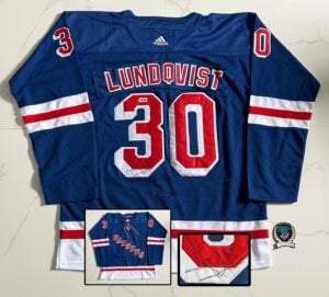 Henrik Lundqvist Signed Jersey New York Rangers Beckett BAS