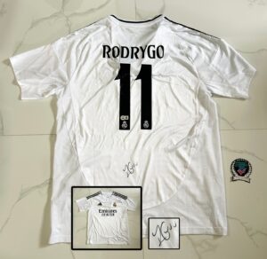 Rodrygo Signed Jersey Real Madrid Brasil Beckett BAS 3