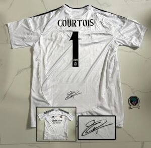 Thibaut Courtois Signed Jersey Real Madrid Beckett BAS