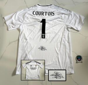 Thibaut Courtois Signed Jersey Real Madrid Beckett BAS 1