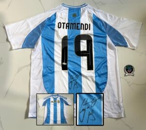 Nicolas Otamendi Signed Jersey Argentina Beckett BAS