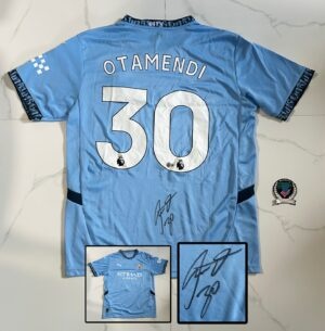 Nicolas Otamendi Signed Jersey Manchester City Beckett BAS