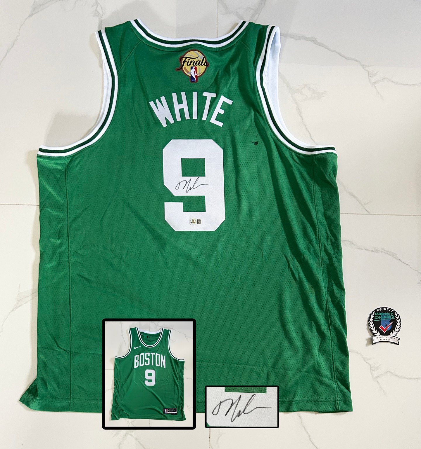 Derrick White Signed Jersey Boston Celtics Beckett BAS