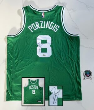 Kristaps  Porzingis Signed Jersey Boston Celtics Beckett BAS 2
