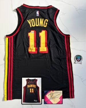 Trae Young Signed Jersey Atlanta Hawks Beckett BAS 1