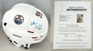 Wayne Gretzky Signed Full Size Helmet Edmonton Oilers Beckett BAS